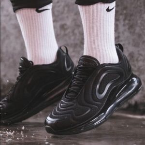 New Nike Air Max 720 GS Triple Black youth 3.5